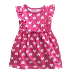 Healthtex Toddler Knit Dress Pink Heart